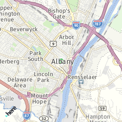 Google Map of Albany, NY